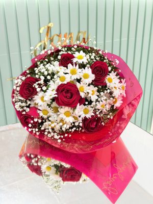 BUQUÊ 6 ROSAS VERMELHAS